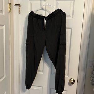 Dark grey cargo sweatpants